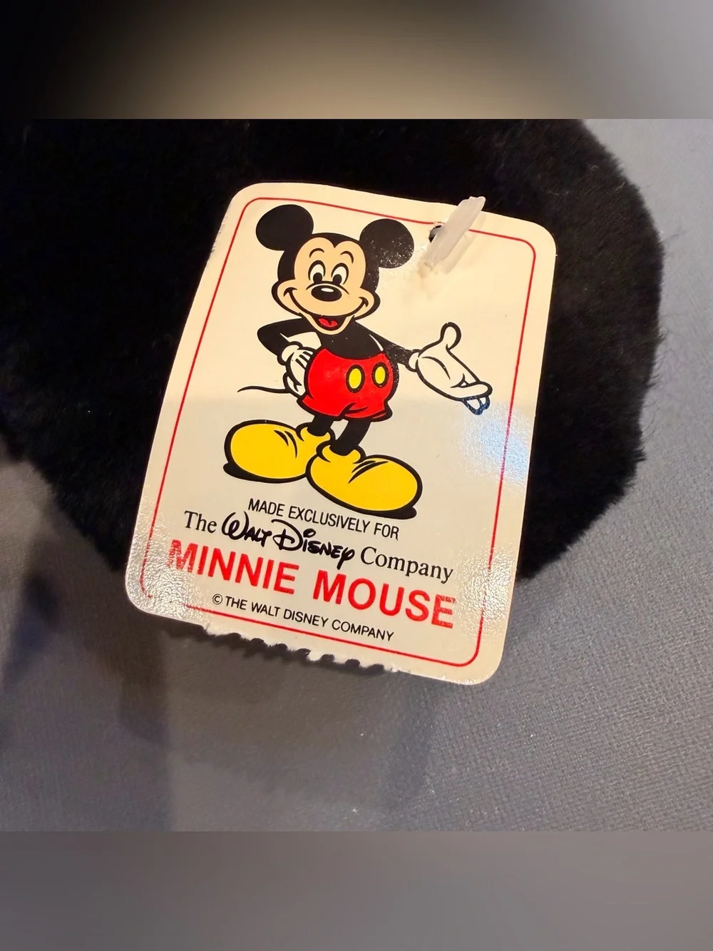Vintage Minnie Mouse Plush Disney Parks Red Polka Dot Dress With Tag Disney